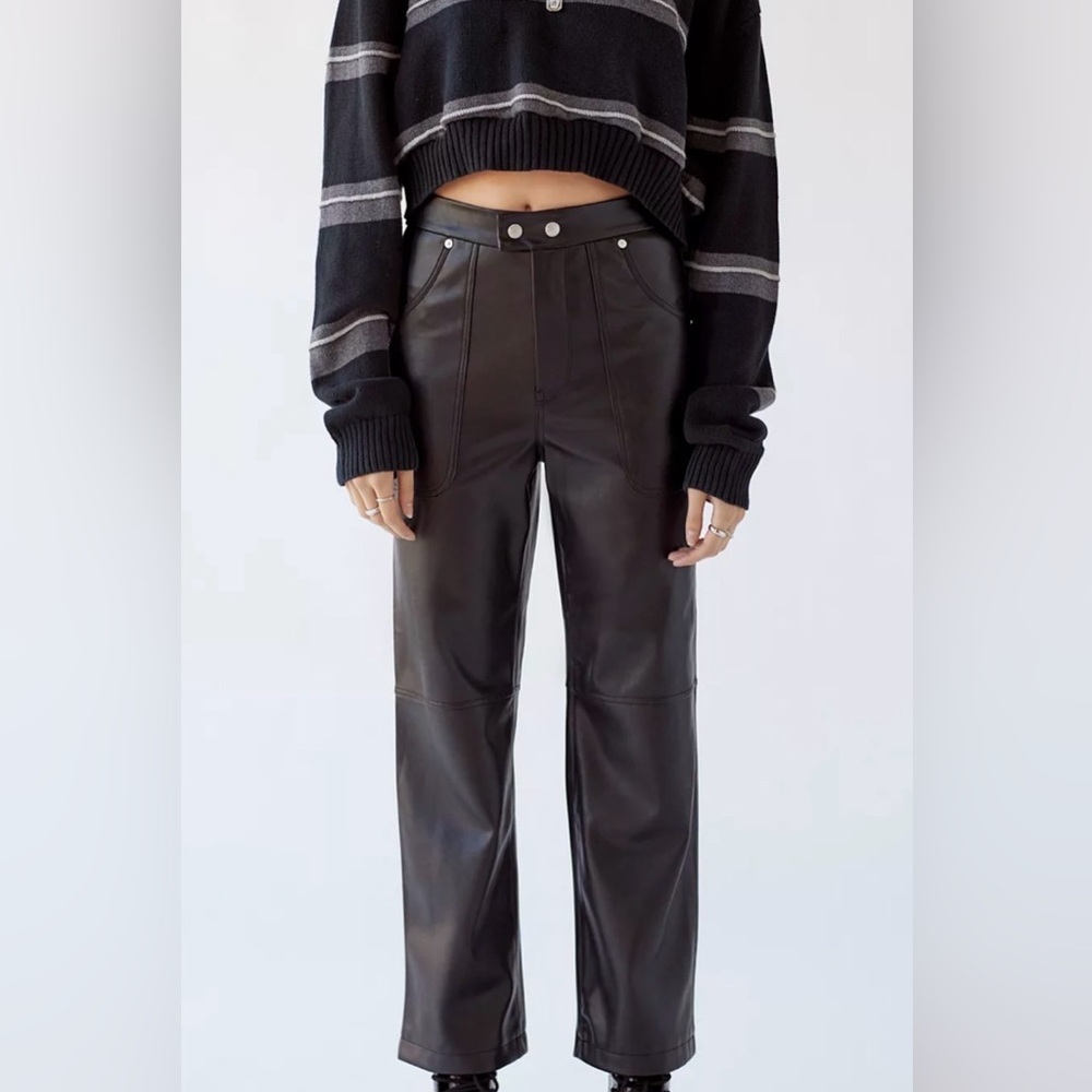 Blank NYC NWT Baxter faux leather pants, size 24